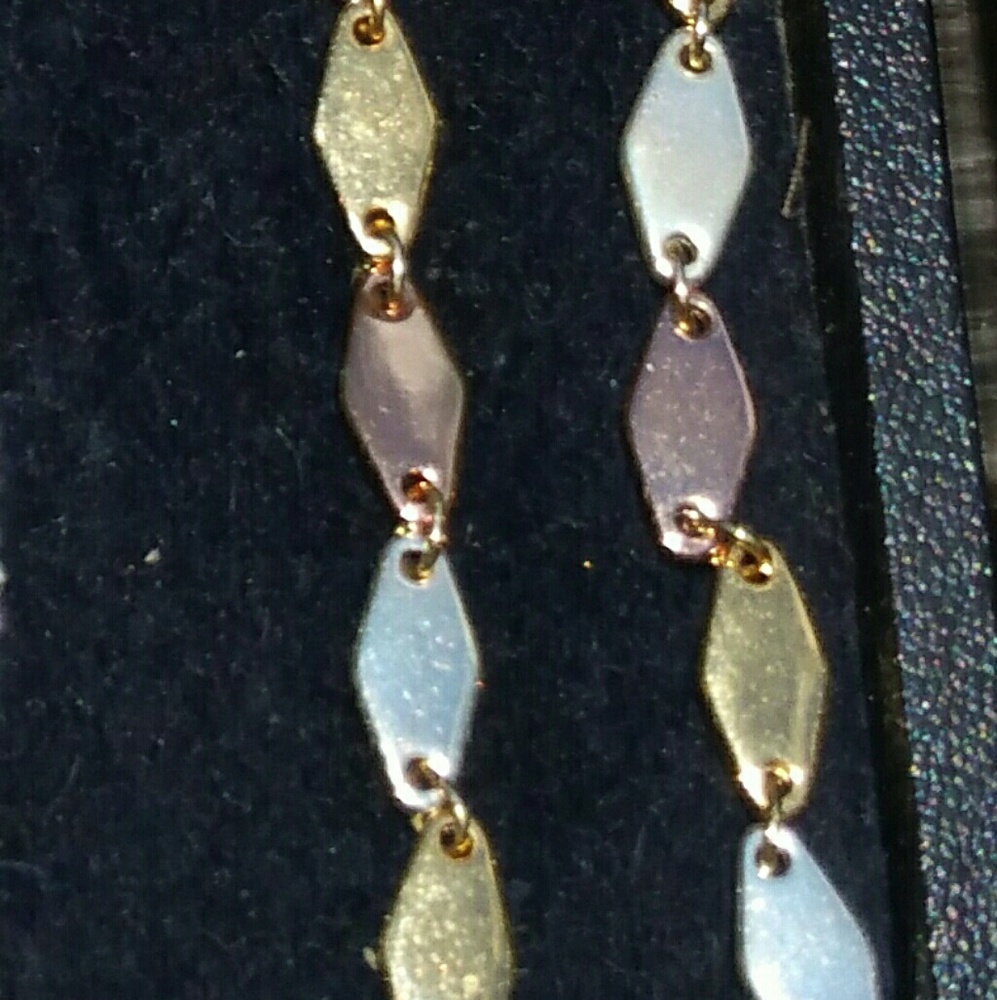 #35 Vintage Triple Color Metal Necklace